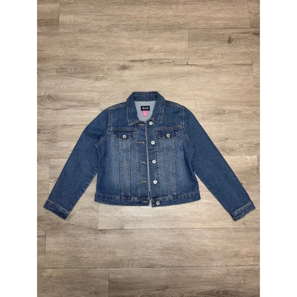 The Children’s Place Kids Denim Jacket Blue Jean Jacket Size 10/12